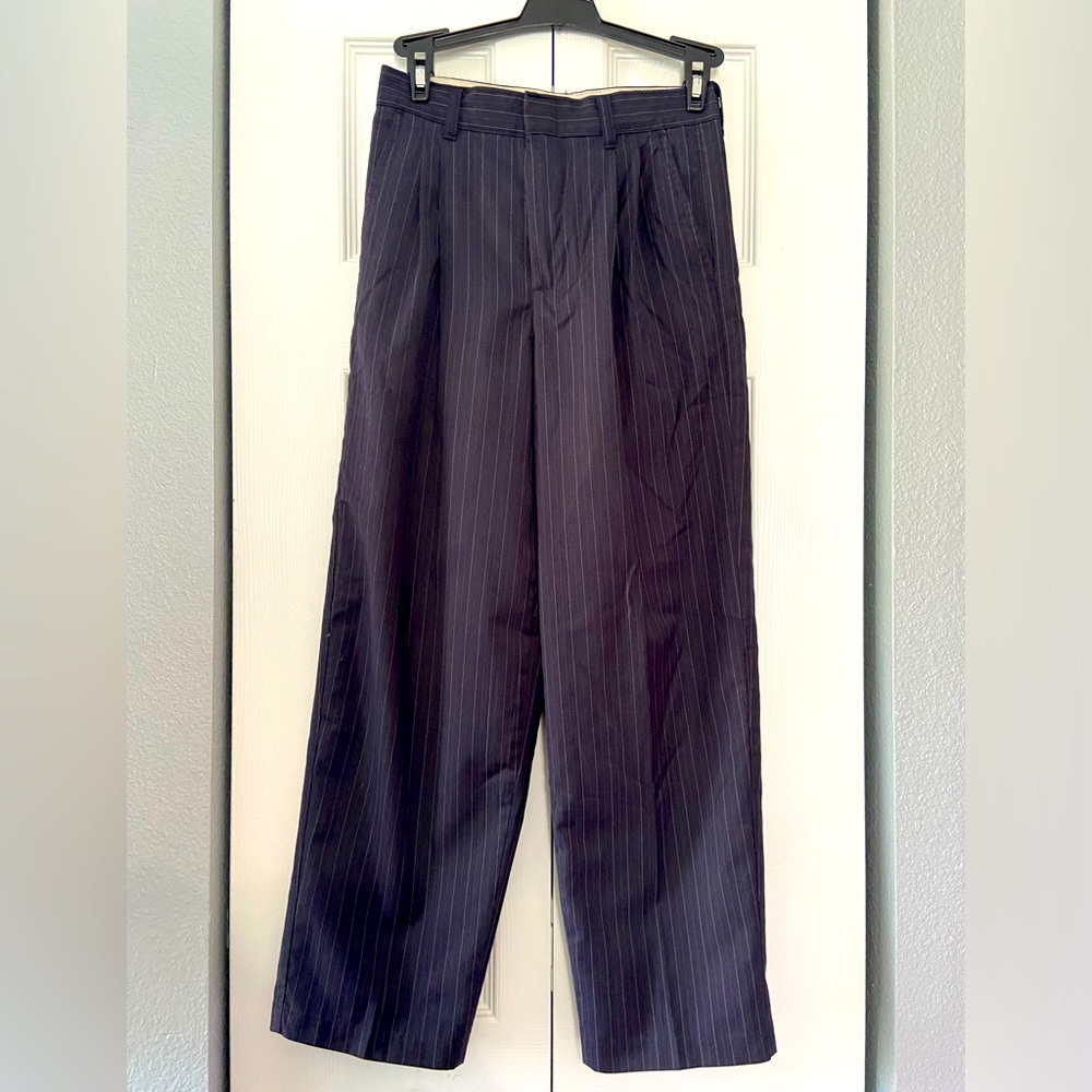 Boys navy blue with pinstripes size 12 dress pants